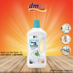 Nước Lau Sàn Denkmit 1L - Chất Tẩy Rửa Diệt Khuẩn, Không Cần Lau, Hương Thơm Tươi Mát, Dùng Cho Sàn Gạch, Sàn Gỗ